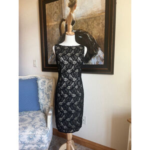 COPY - David Meister Black Lace Dress Size 6